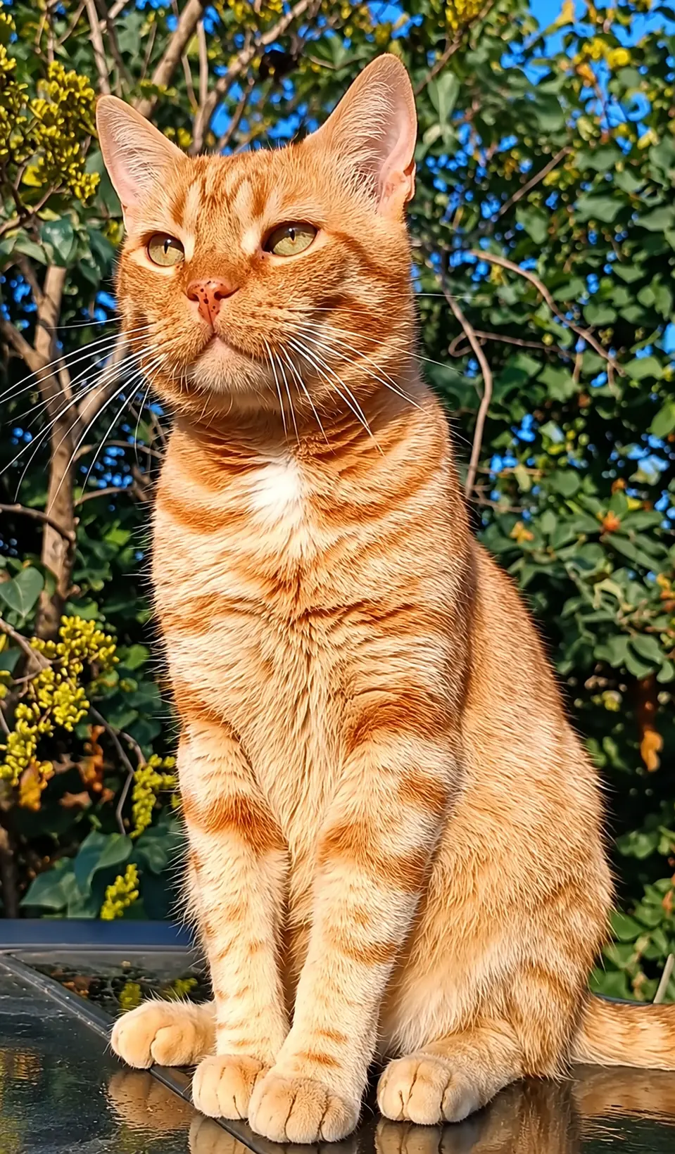Bebcho enjoying the sunshine